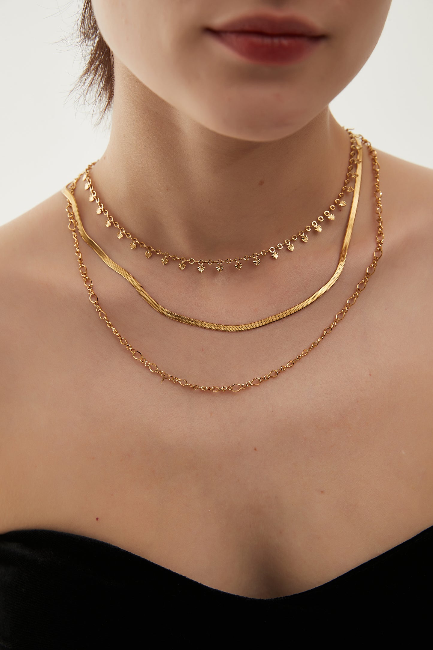 𝗟𝗲-𝘄𝗶𝗻𝗱 18𝗞 𝗚𝗼𝗹𝗱-𝗣𝗹𝗮𝘁𝗲𝗱 Necklace