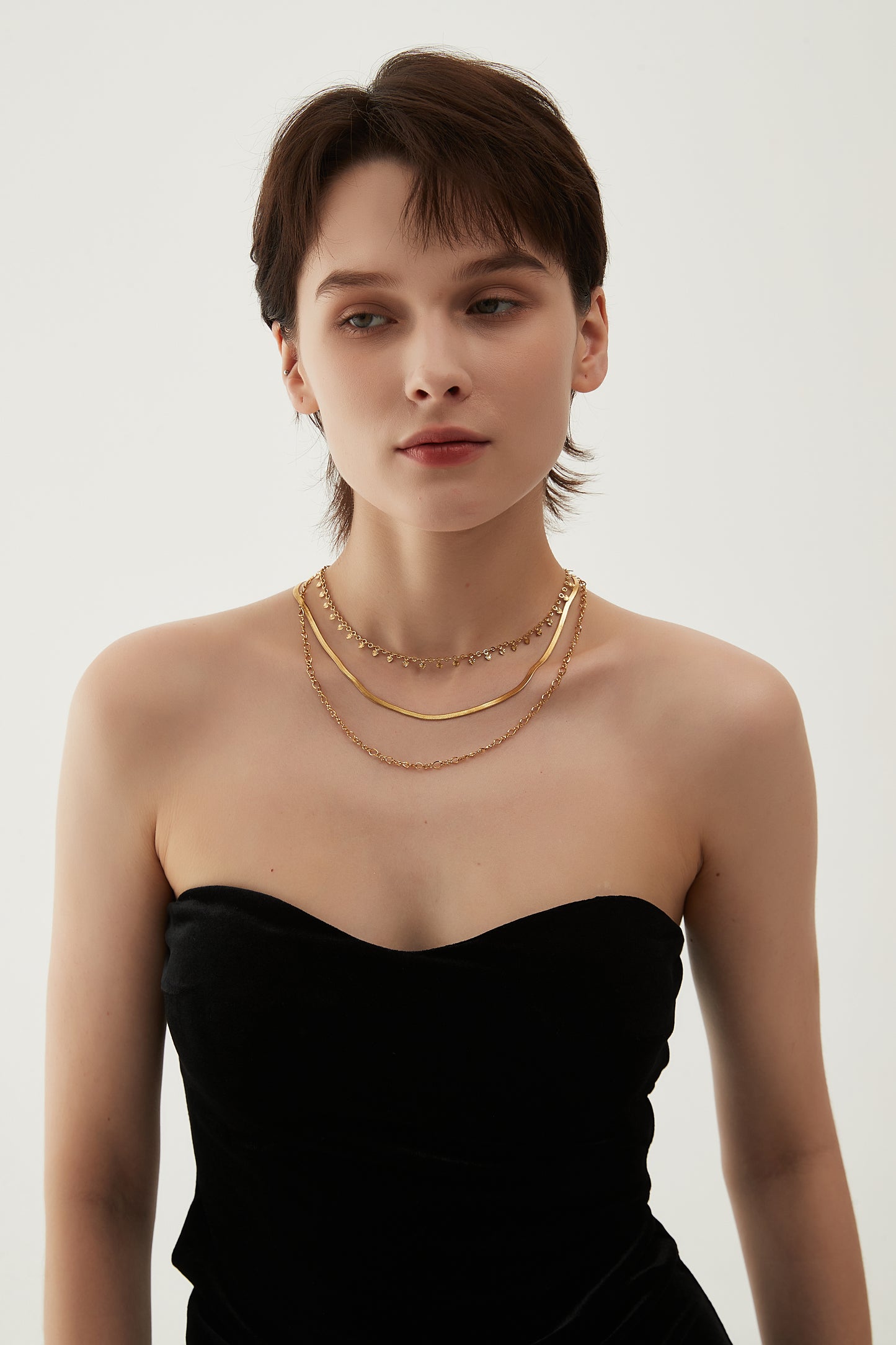 𝗟𝗲-𝘄𝗶𝗻𝗱 18𝗞 𝗚𝗼𝗹𝗱-𝗣𝗹𝗮𝘁𝗲𝗱 Necklace