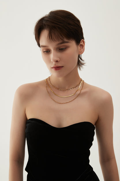 𝗟𝗲-𝘄𝗶𝗻𝗱 18𝗞 𝗚𝗼𝗹𝗱-𝗣𝗹𝗮𝘁𝗲𝗱 Necklace