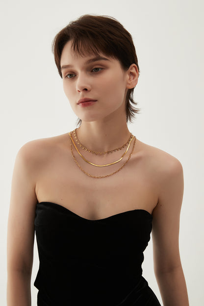 𝗟𝗲-𝘄𝗶𝗻𝗱 18𝗞 𝗚𝗼𝗹𝗱-𝗣𝗹𝗮𝘁𝗲𝗱 Necklace